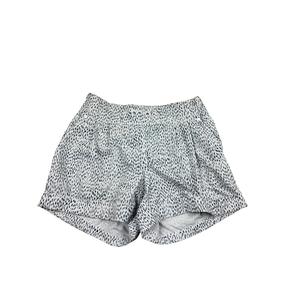 Lululemon Spring Break Away Shorts White Black Speckled Print Size 4 Athletic